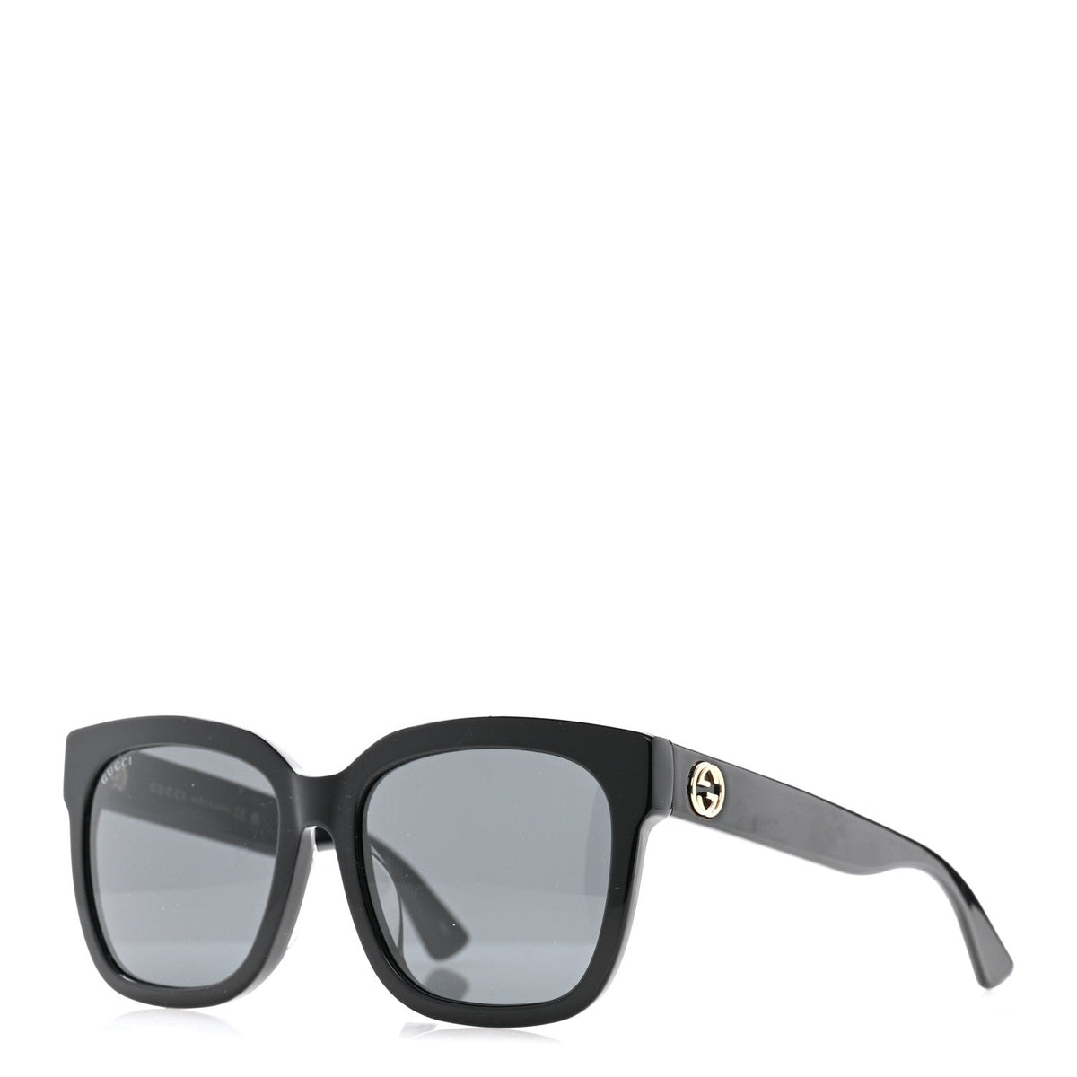 Gucci Square Sunglasses — Black – Acetate Frame GG0034SAN