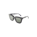 Sacai Rectangular Frame Tortoiseshell Sunglasses — Black