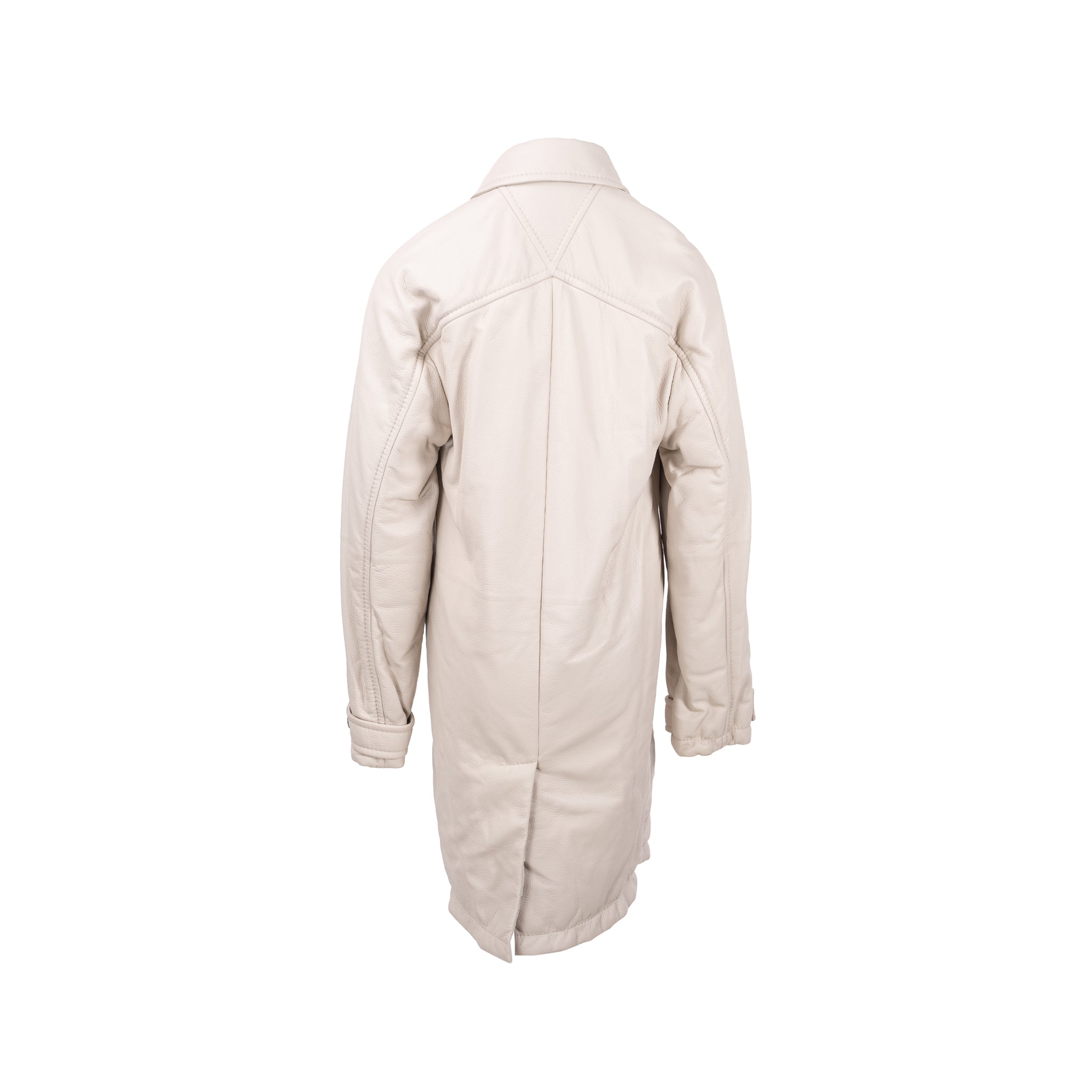 bottega-veneta-size-44-long-coat-genuine-leather-cotton-white