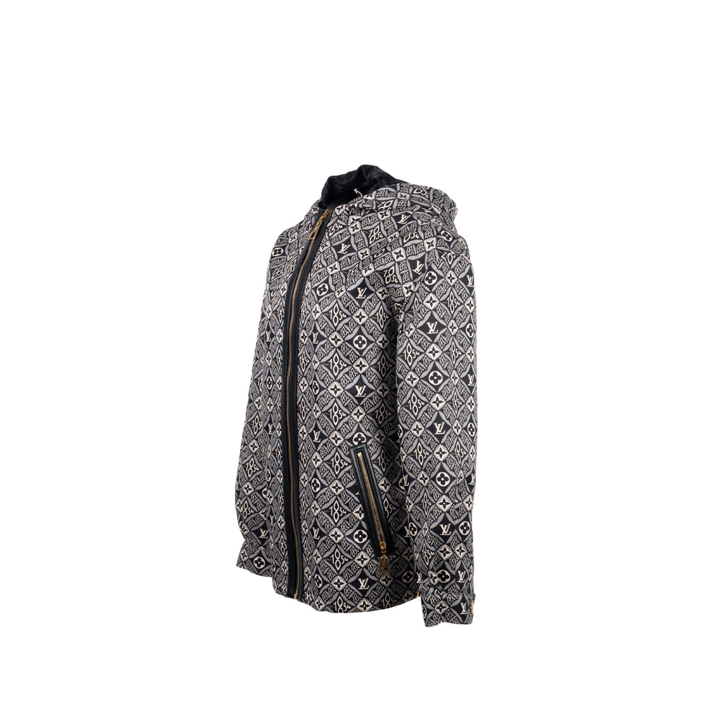 louis-vuitton-size-38-monogram-since-1854-hooded-silk-parka-polyamide-silk-black-white