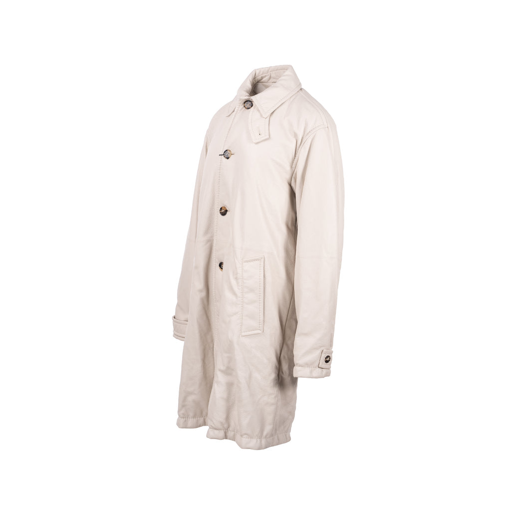 bottega-veneta-size-44-long-coat-genuine-leather-cotton-white