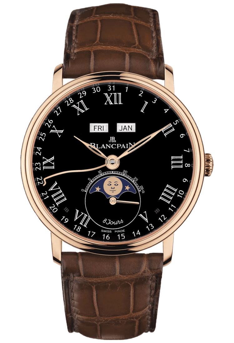 blancpain-villeret-quantieme-complet-8-jours-black-red-gold-alligator-menos-watch-6639-3637-55b