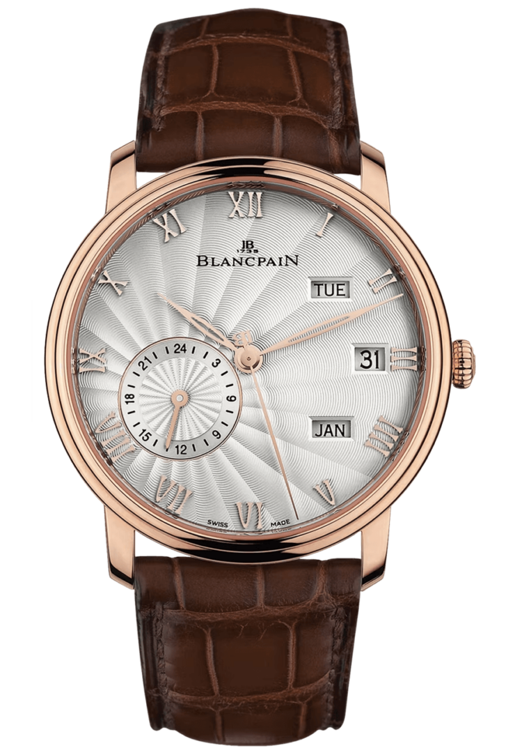 blancpain-villeret-quantieme-annuel-gmt-red-gold-brown-alligator-menos-watch-6670-3642-55b
