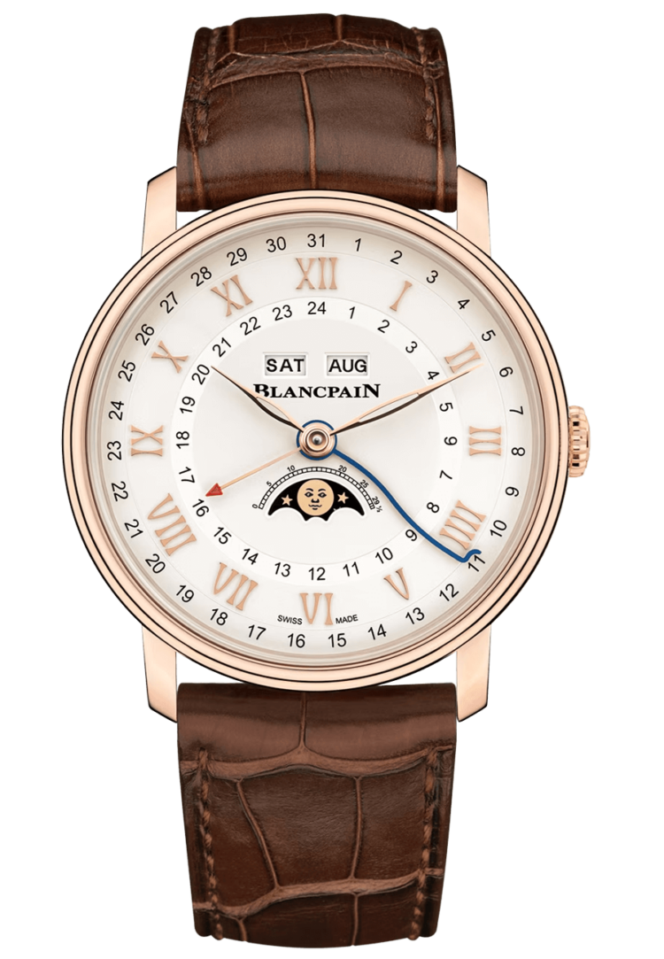 blancpain-villeret-quantieme-complet-phases-de-lune-gmt-red-gold-alligator-menos-watch-6676-3642-55a