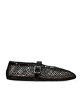 Alaïa Leather Mesh Ballet Flats – 53974