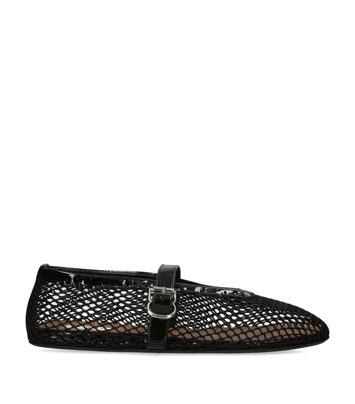 Alaïa Leather Mesh Ballet Flats – 53974