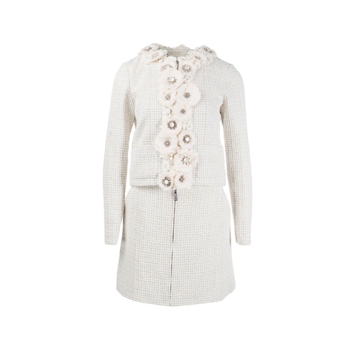 chanel-25c-size-36-floral-appliques-tweed-jacket-skirt-set-white