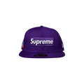 Supreme World Famous Box Logo New Era 'Purple'