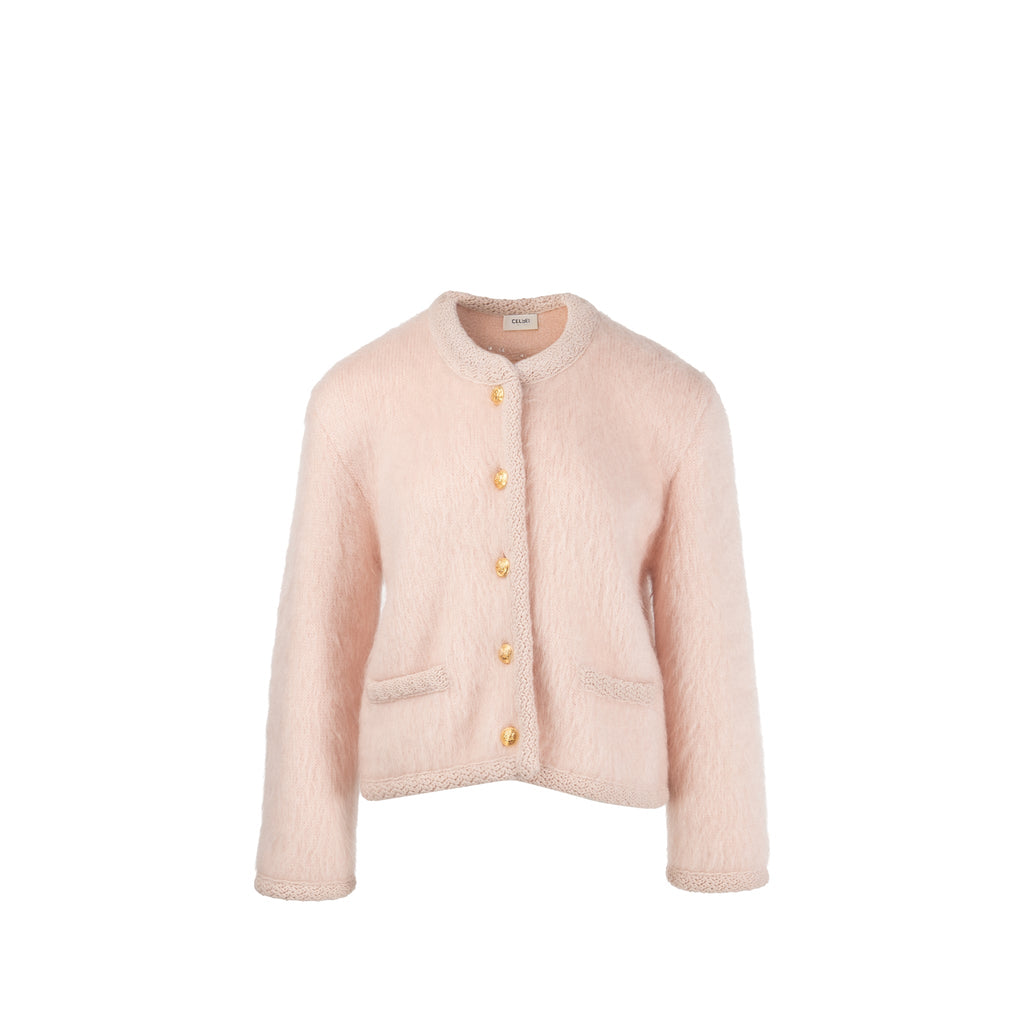 celine-size-m-chassuer-jacket-mohair-polyamide-wool-pale-pink-ghw