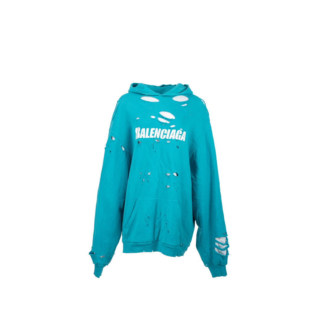 balenciaga-size-xs-ripped-oversized-logo-hoodie-blue