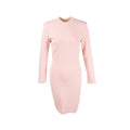 balmain-size-36-monogram-jacquard-minidress-wool-polyamide-pink