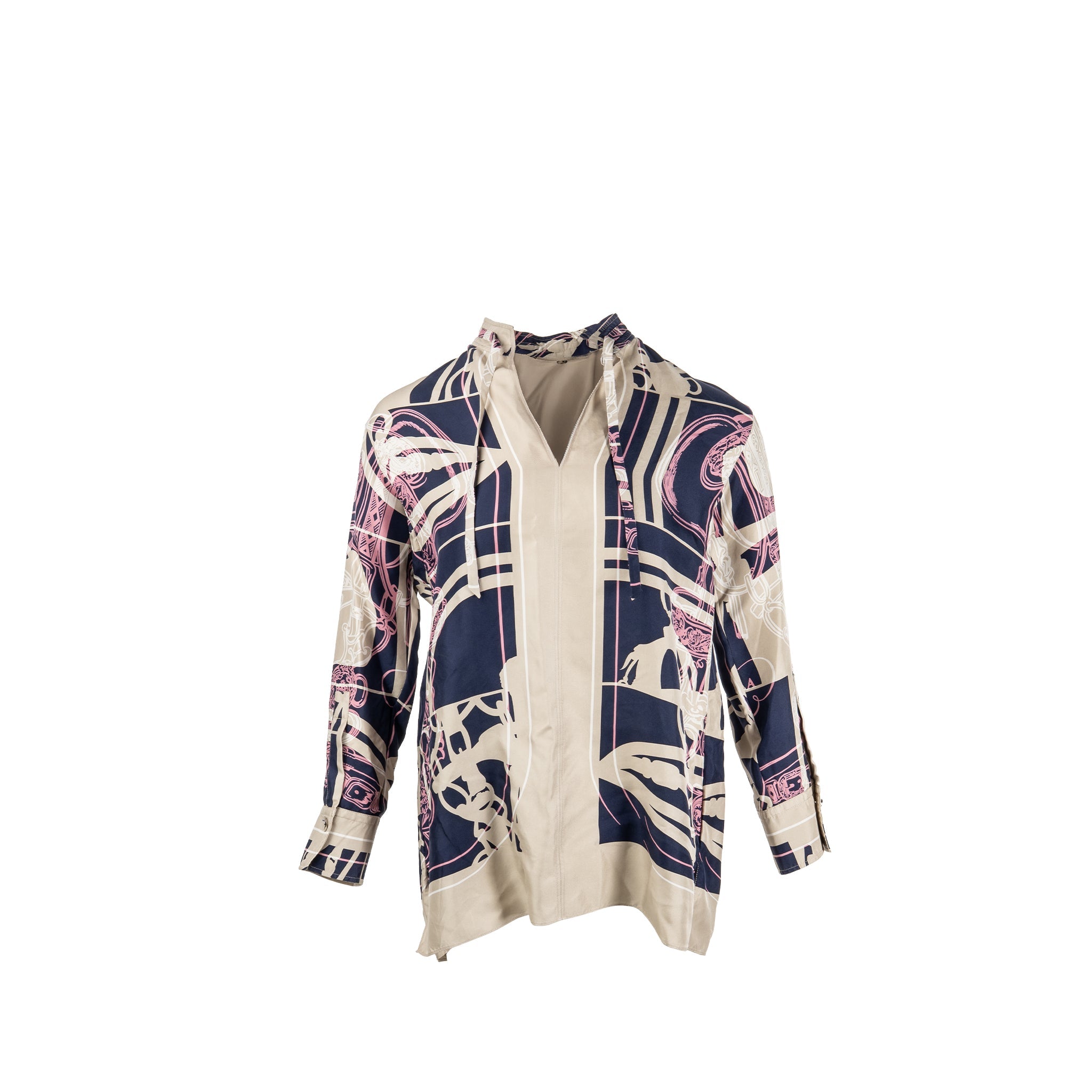 hermes-size-34-multicolor-silk-top