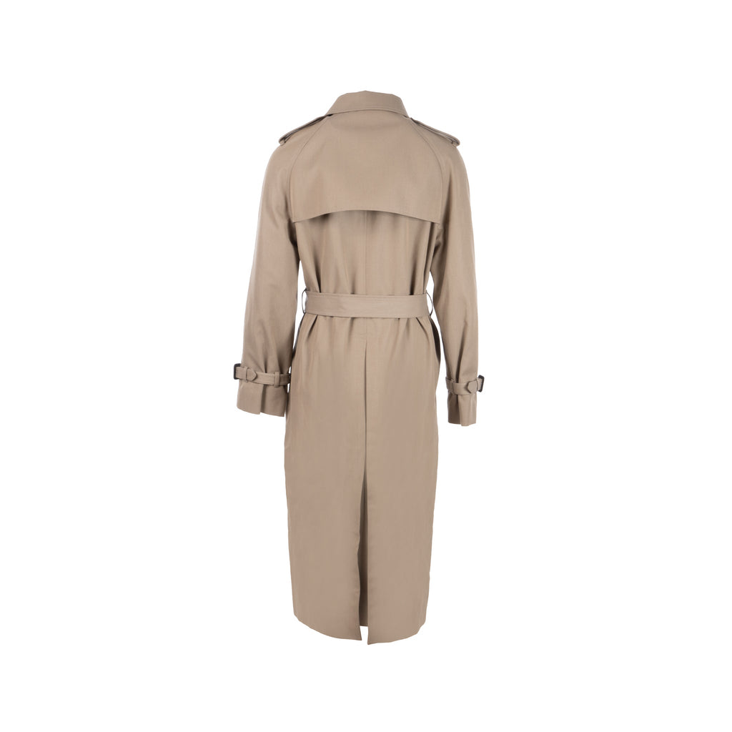 celine-size-42-trench-coat-beige