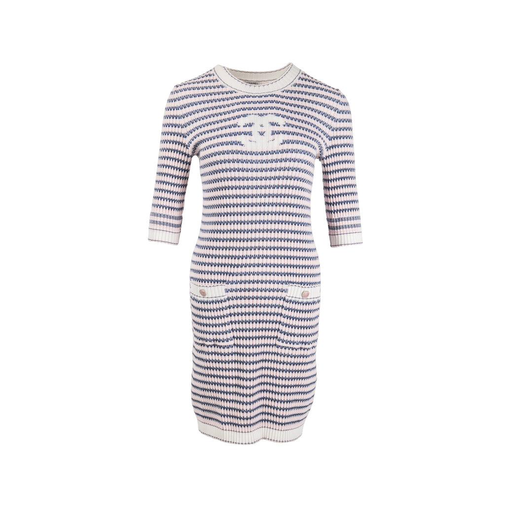 chanel-size-38-knit-mini-dress-cotton-multicolour-1