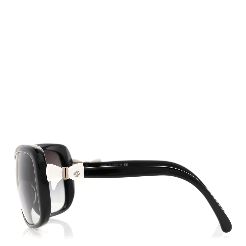 Chanel Square Sunglasses — Black – CC Bow 5171 White
