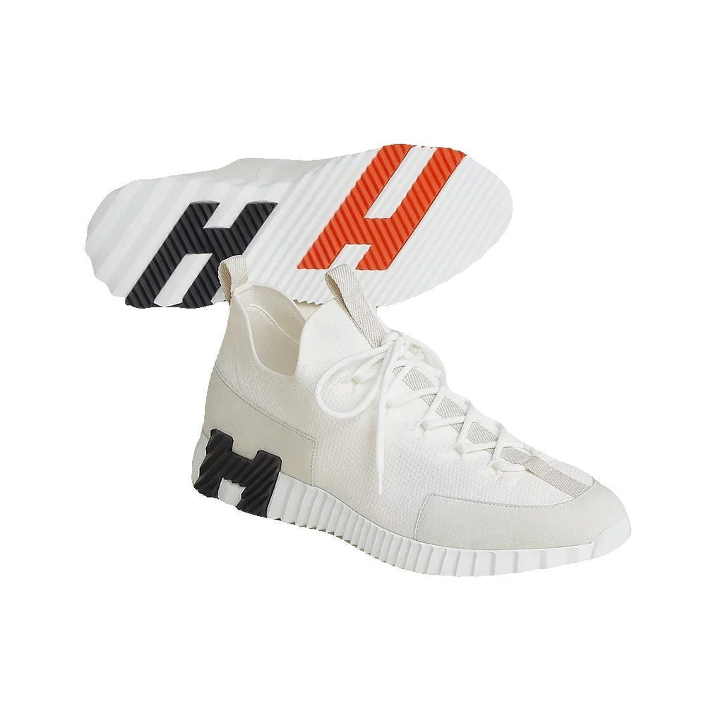 HERMÈS LIFT SLIP-ON SNEAKER WHITE & BLACK