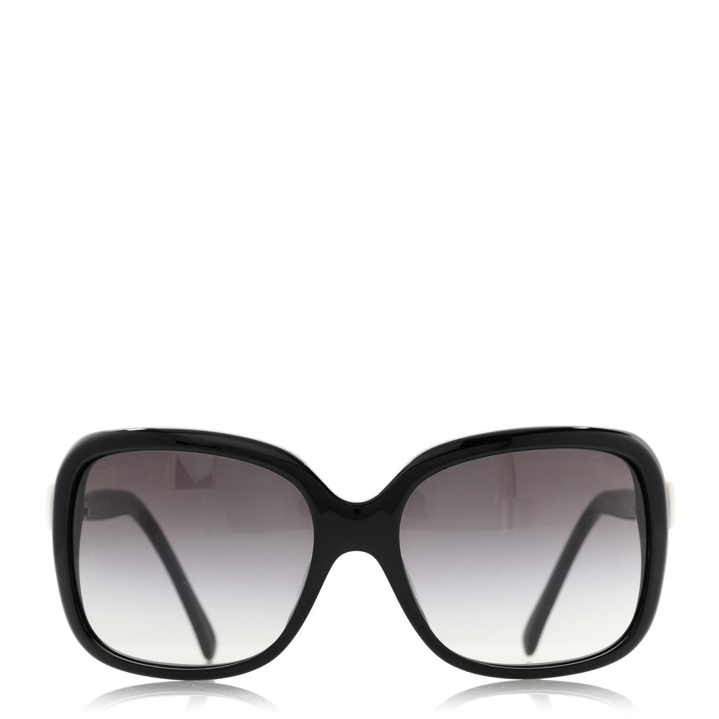 Chanel Square Sunglasses — Black – CC Bow 5171 White