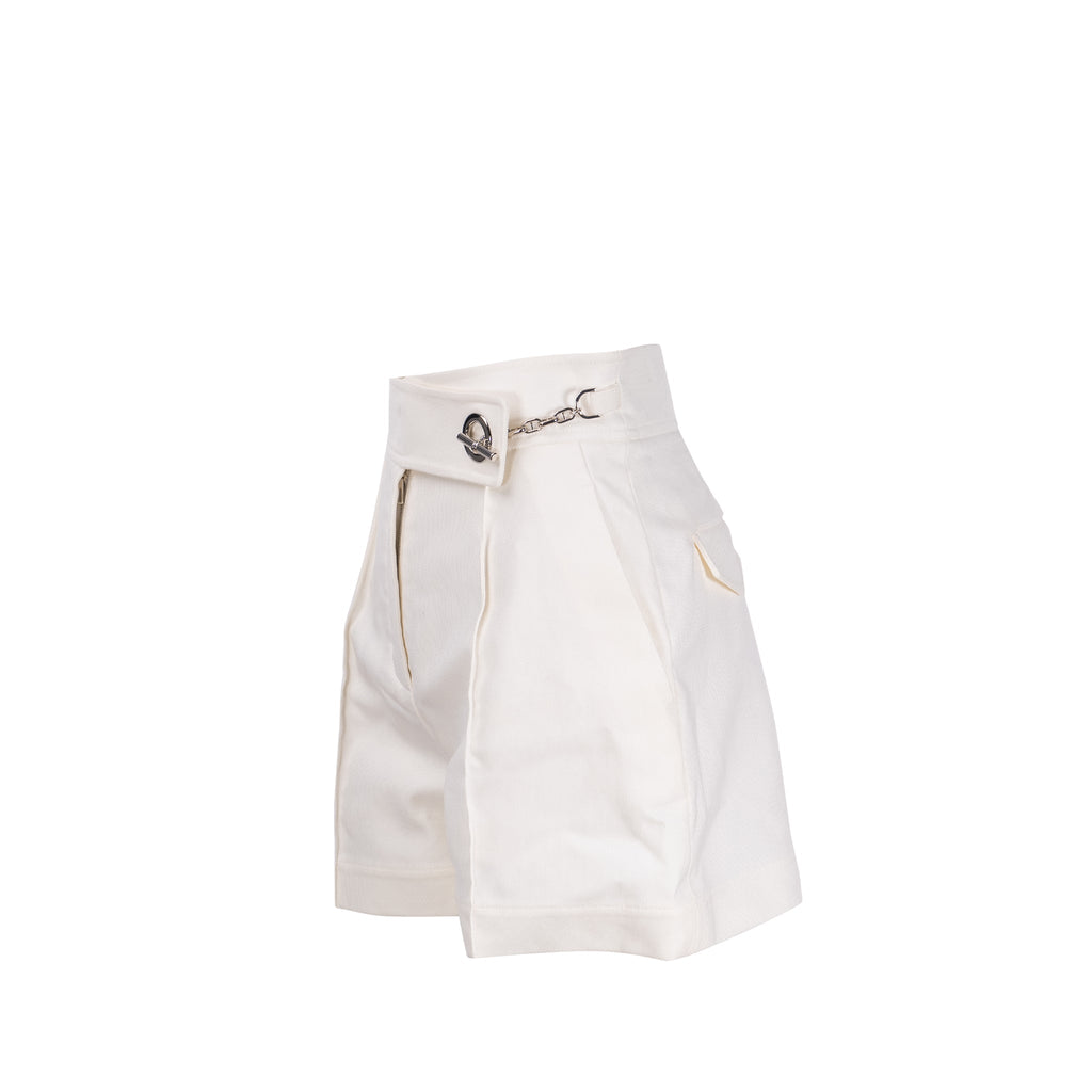 hermes-size-36-detail-chaine-d-ancre-short-cotton-blanc