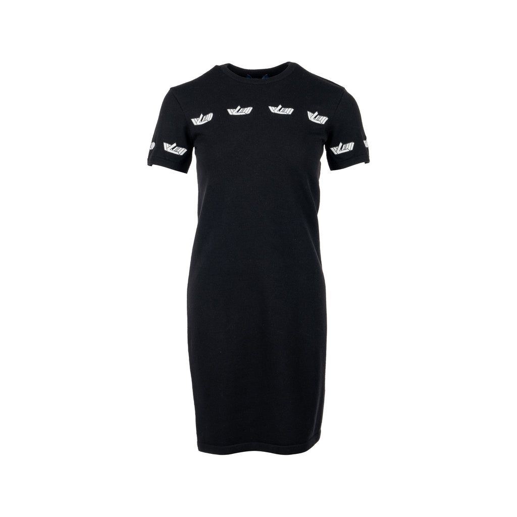 louis-vuitton-size-s-vitesse-t-shirt-dress-wool-black-white
