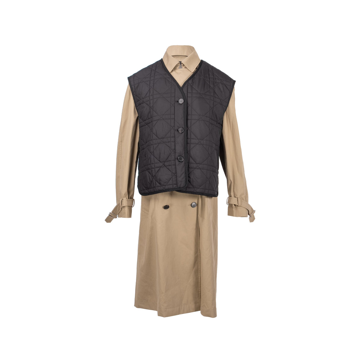 dior-size-36-trench-coat-with-macrocannage-quilted-vest-cotton-polyester-beige-black-copy