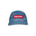 Supreme Washed Chino Twill Camp Cap 'Denim' – SS21H52