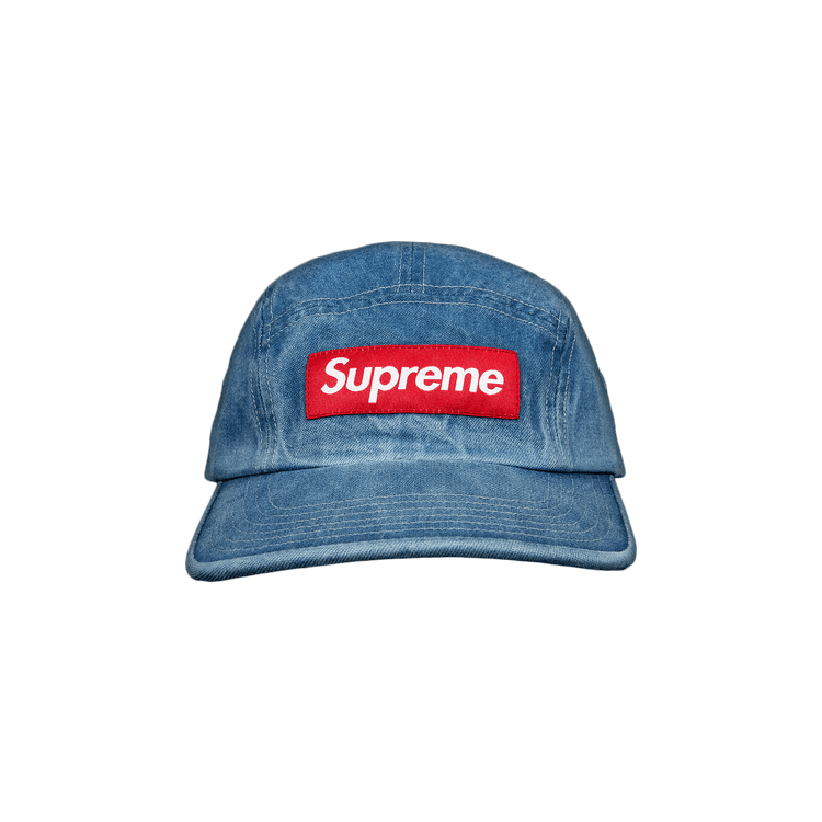 Supreme Washed Chino Twill Camp Cap 'Denim' – SS21H52