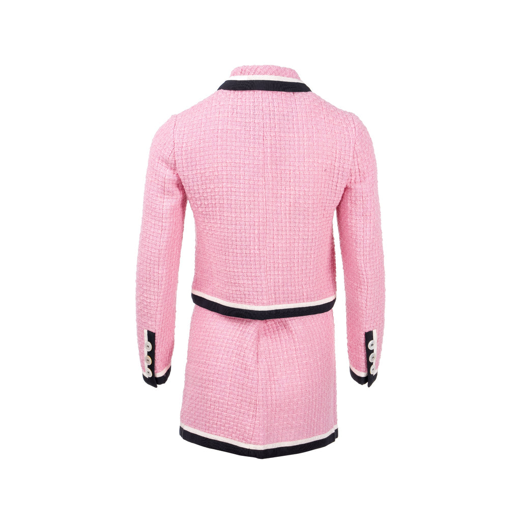miu-miu-size-36-single-breasted-tweed-jacket-and-skirt-virgin-wool-silk-pink-black-sell-in-a-set