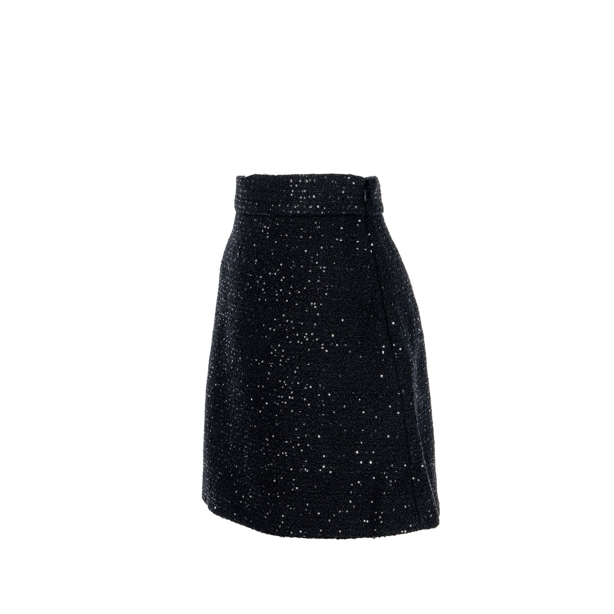 miu-miu-size-36-tweed-jacket-sequin-virgin-wool-black