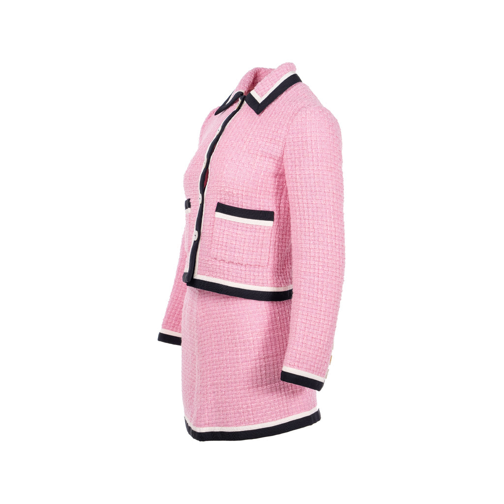 miu-miu-size-36-single-breasted-tweed-jacket-and-skirt-virgin-wool-silk-pink-black-sell-in-a-set