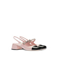 MIU MIU LEATHER SLINGBACK PUMPS PINK