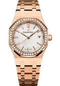 audemars-piguet-royal-oak-self-winding-watch-34mm-pink-gold-case-diamond-bezel-silver-dial-bracelet-77351or-zz-1261or-01