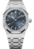audemars-piguet-royal-oak-self-winding-watch-34mm-stainless-steel-case-diamond-bezel-blue-grey-dial-bracelet-77351st-zz-1261st-01