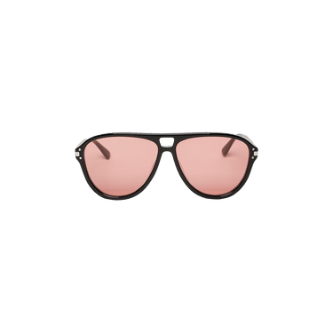 Amiri Aviator Logo Sunglasses — Black – Pink 014