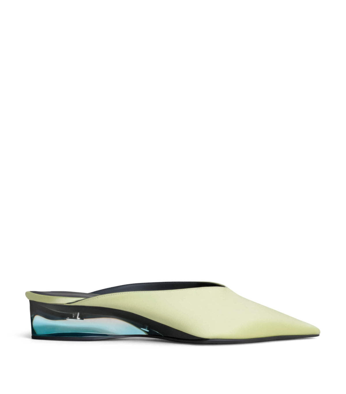 Alaïa Satin Invisible Wedge Mules 30 – 09149