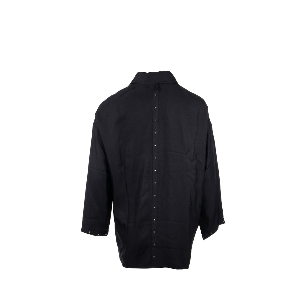 hermes-size-34-chemise-shirt-with-studs-details-silk-black