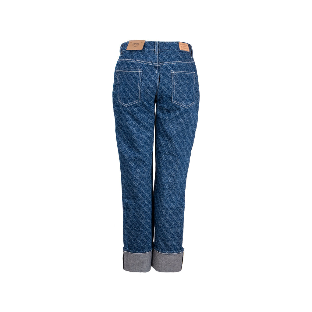 burberry-size-25-skinny-mid-rise-monogram-pattern-denim-jeans-cotton-blue
