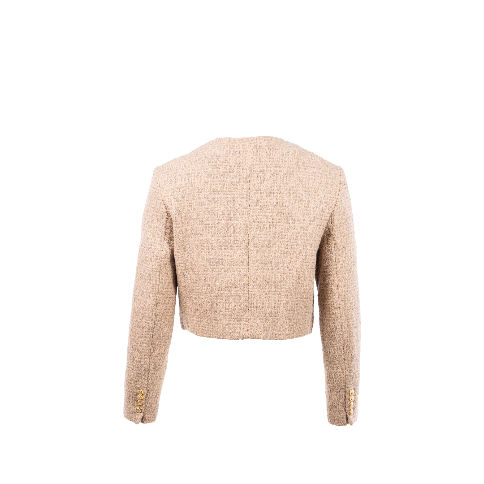 celine-size-34-chasseur-jacket-in-braided-boucle-tweed-corde-beige