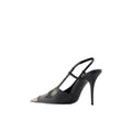 SAINT LAURENT JEANNE SLINGBACK PUMPS BLACK