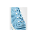 JIMMY CHOO VELES PEARL LACE-UP SNEAKERS BLUE