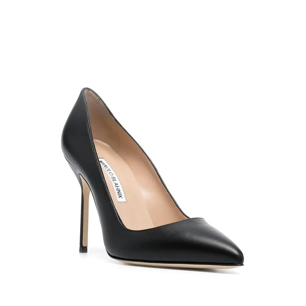 MANOLO BLAHNIK BB POINTED-TOE PUMPS BLACK