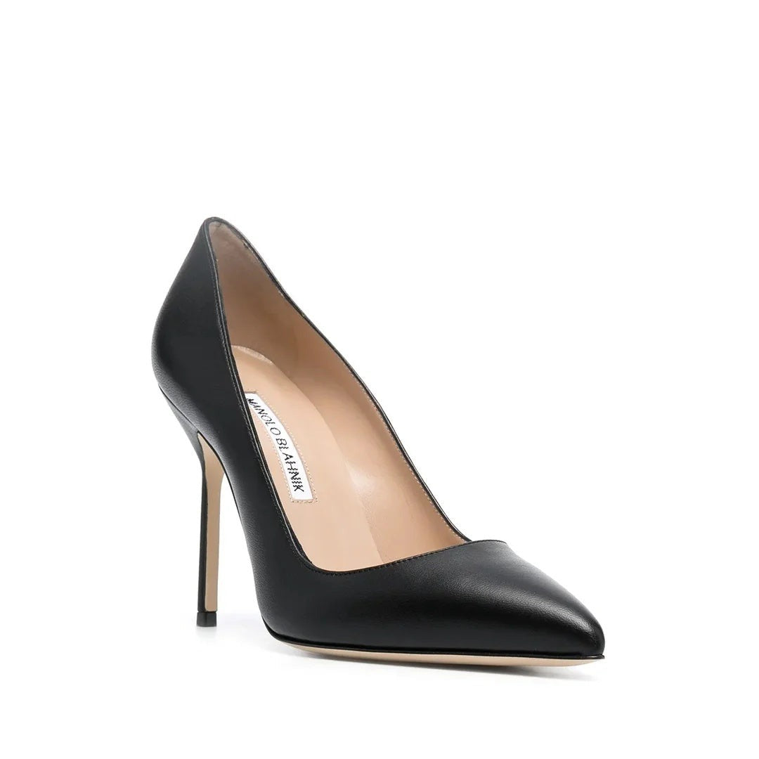 MANOLO BLAHNIK BB POINTED-TOE PUMPS BLACK