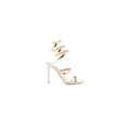RENÉ CAOVILLA LEATHER FLOWER CLEO SANDAL GOLD