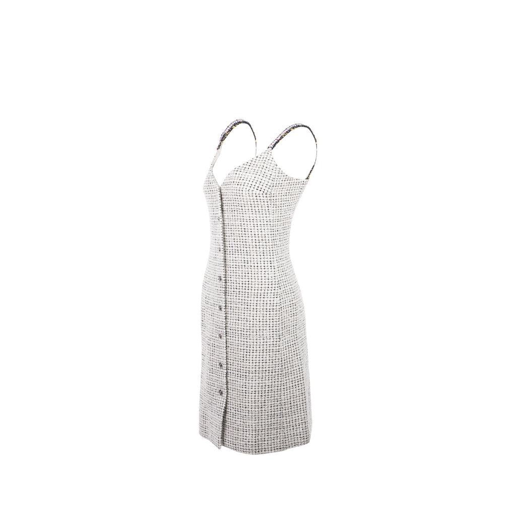 chanel-size-34-21p-tweed-dress-cotton-polyester-white-black