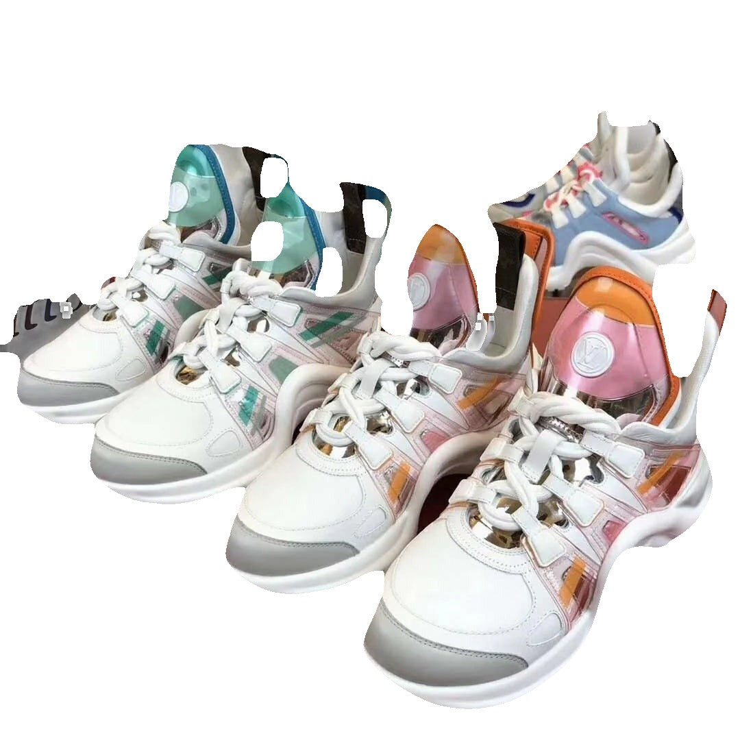 LOUIS VUITTON LV ARCHLIGHT GRADIENT SNEAKERS MULTI (PINK & ORANGE & MINT)