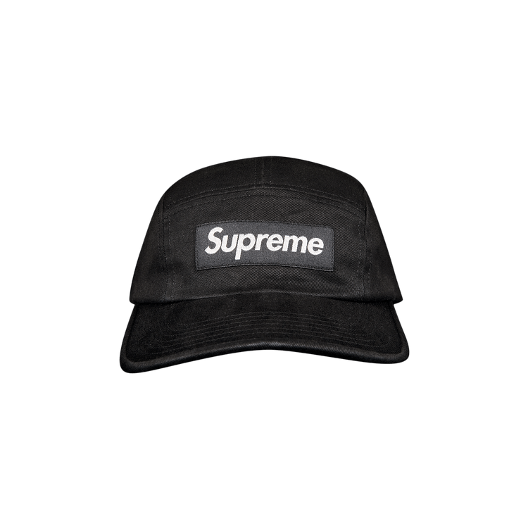 Supreme Washed Chino Twill Camp Cap 'Black' – FW21H90