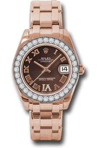rolex-everose-gold-datejust-pearlmaster-34-watch-32-diamond-bezel-chocolate-roman-dial-81285-chodrp