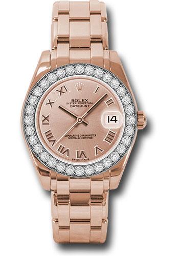 rolex-everose-gold-datejust-pearlmaster-34-watch-32-diamond-bezel-pink-roman-dial-81285-prp