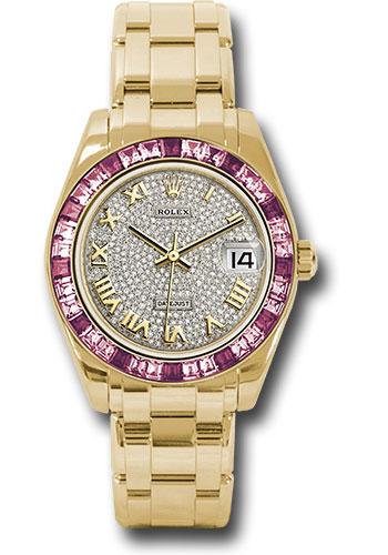 rolex-yellow-gold-datejust-pearlmaster-34-watch-12-pink-and-24-light-pink-sapphire-baguettes-bezel-diamond-paved-roman-dial-81348saro-dpr