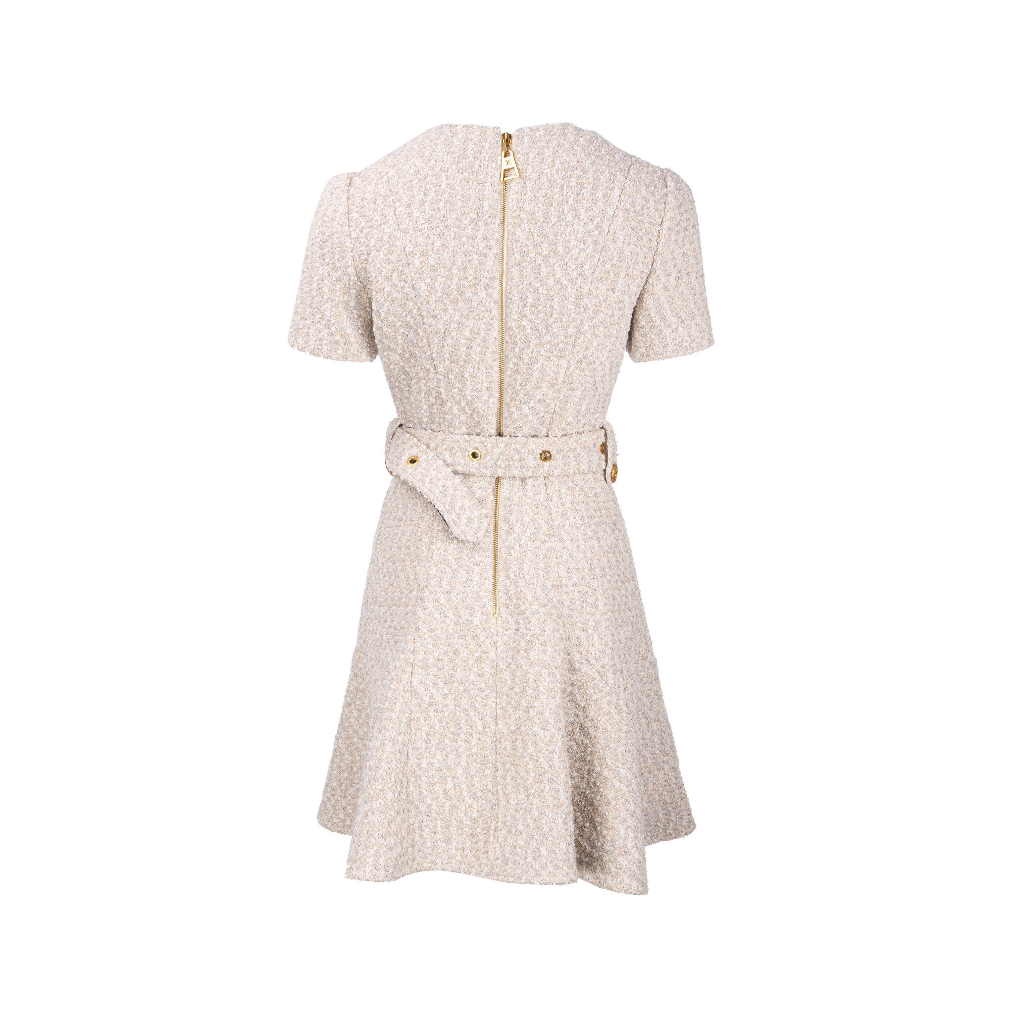 louis-vuitton-size-34-tweed-dress-cream-silver