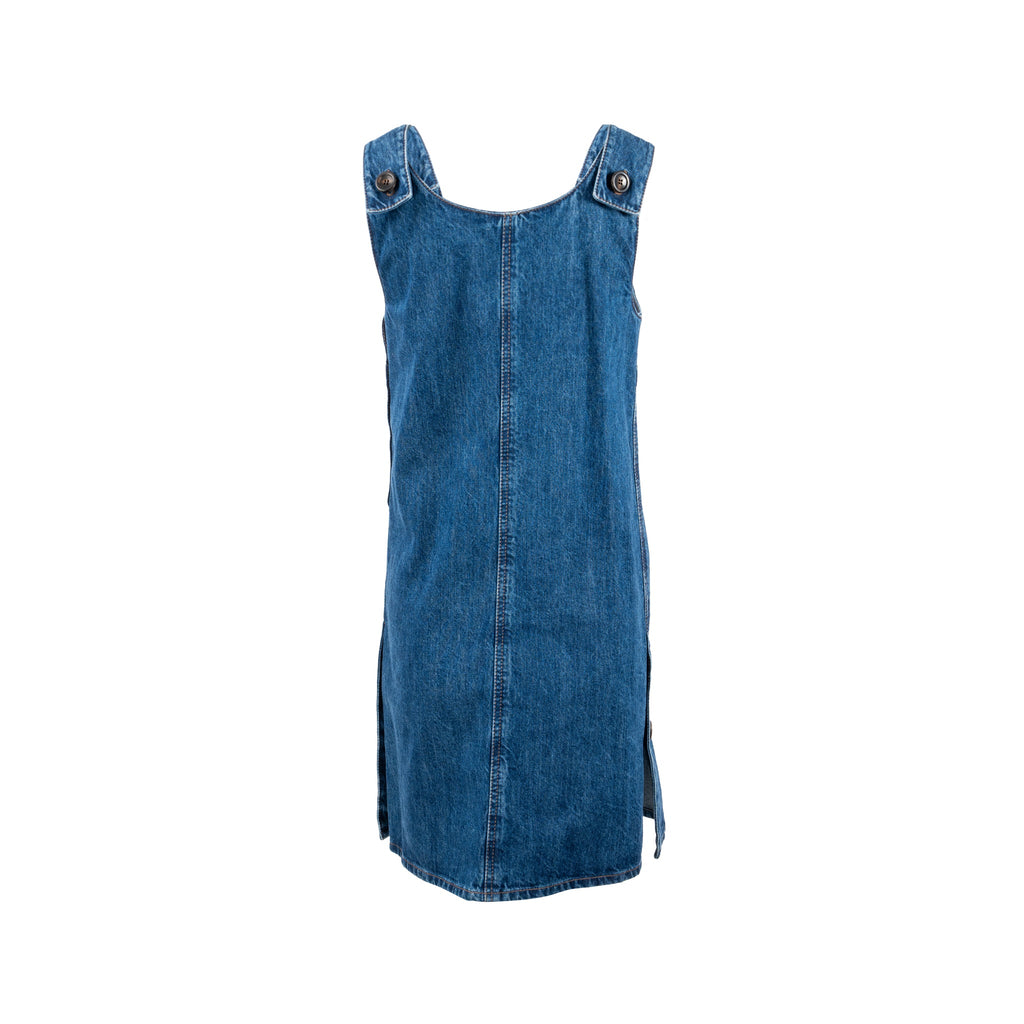miu-miu-size-40-appliqued-mini-dress-cotton-denim-blue